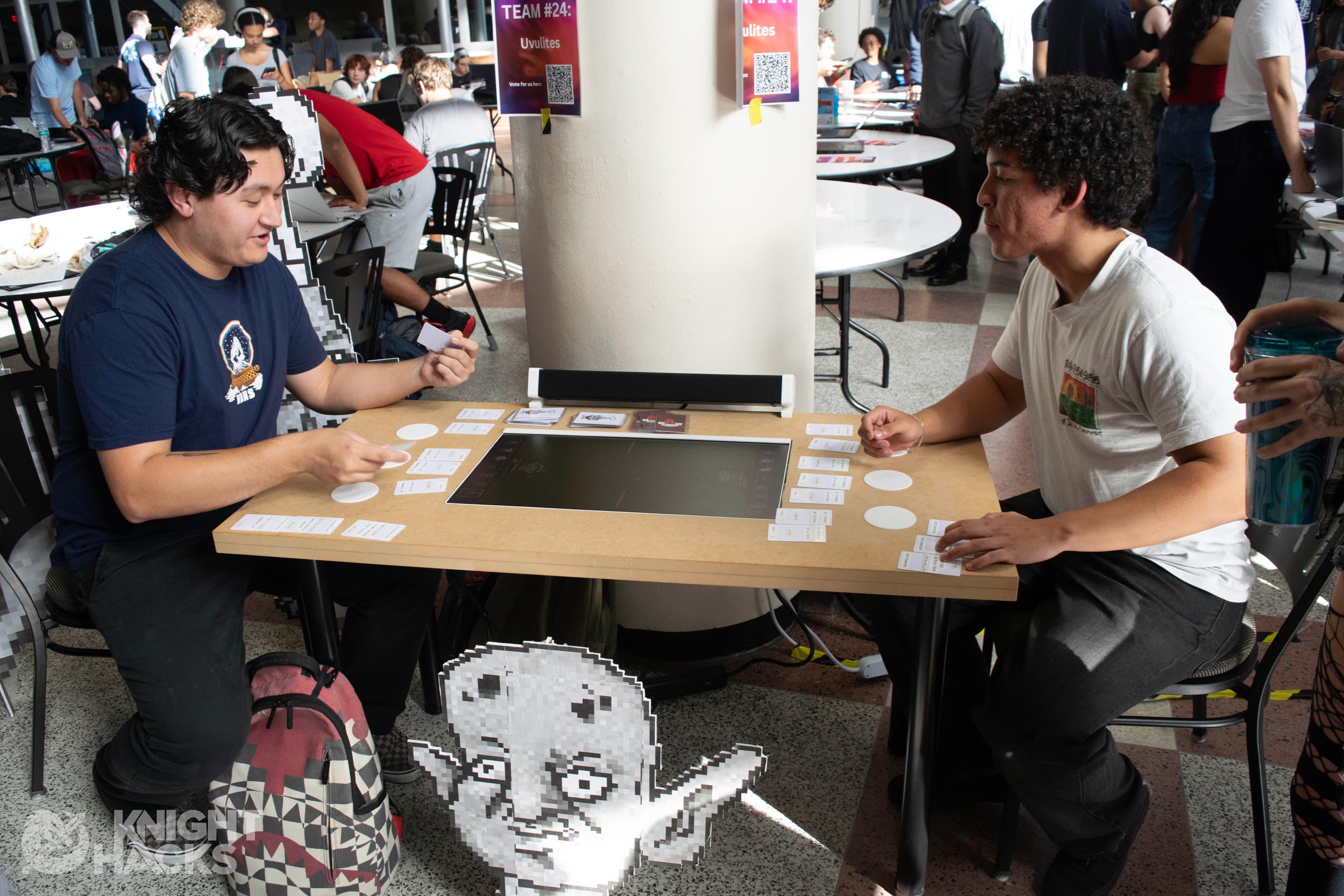Nathan Davis and Sahid Rojas, the students behind Cup of Malice